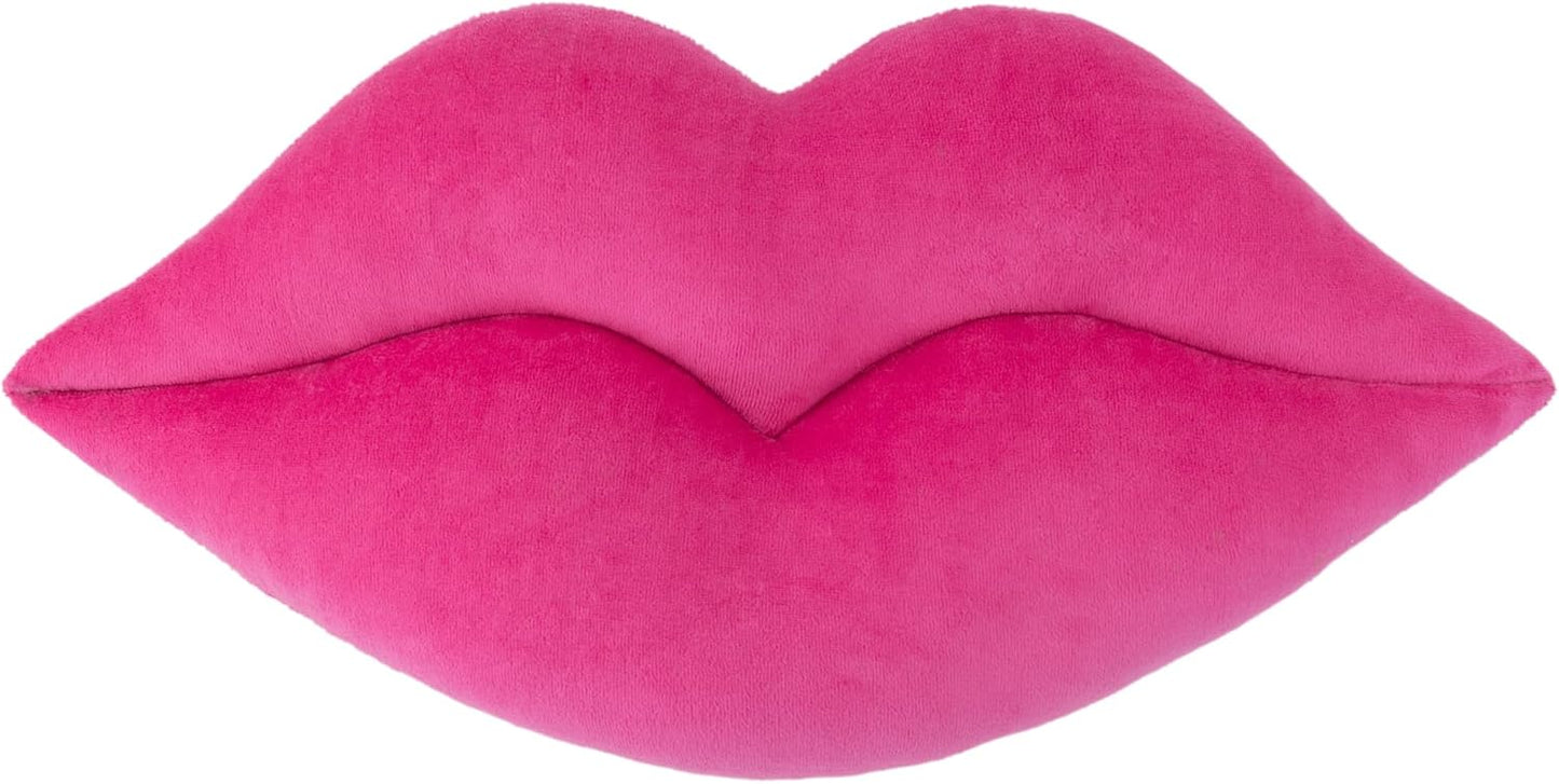 KINGROSE 3D Lip Throw Pillow Cute Decorative Pillows Soft Cushion for Sofa Couch Bed Home Decor Girls 11 x 18 Inches Rose Red