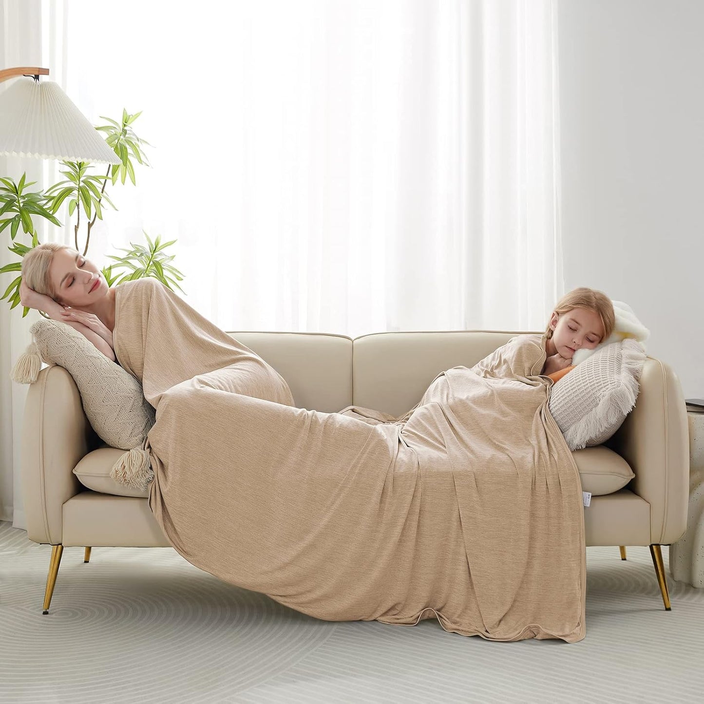 Marchpower Arc-Chill Cooling Blanket for Hot Sleepers Twin Size, Double-Sided Design Japanese Cooling Fiber Absorbs Body Heat, Lightweight Soft Cold Blanket for Sleeping Summer Bed