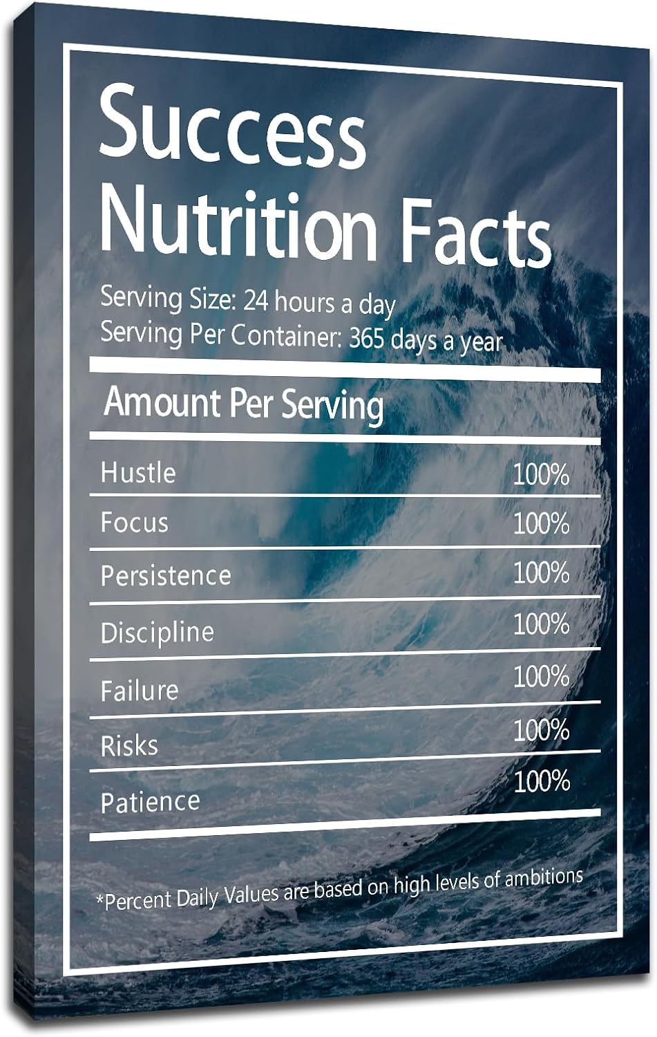 GoForArt Dream Big Motivational Canvas Wall Art, Inspirational Famous Quote Bedroom Living Room Decor, Positive Modern Landscape Mountain Office Dorm Room Poster Print (Inspirational-19, 24.00" x 36.00")