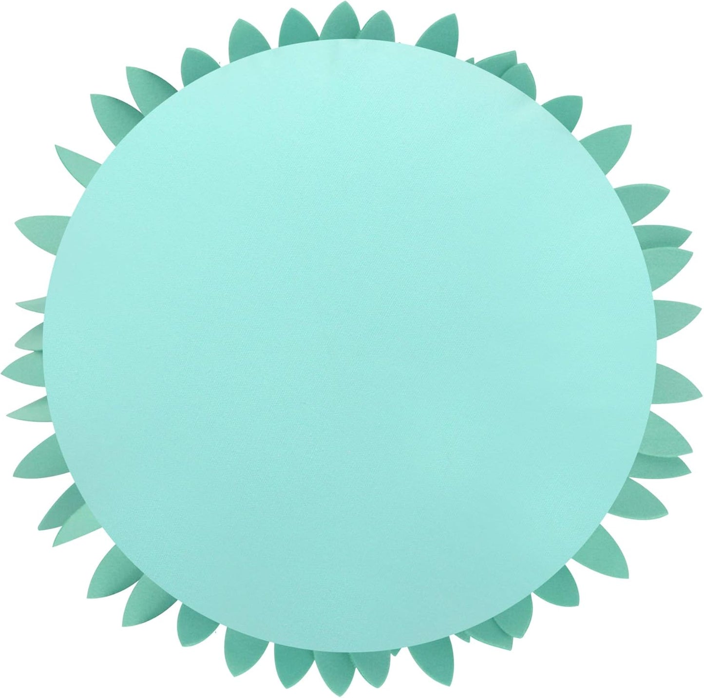 Contempo Lifestyles 3D Daisy Flower Decorative Pillow - Design Patented, Shaped for Couch & Bed (18" Flower, 16" With Insert, Solid Mint)