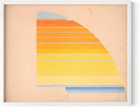 HAUS AND HUES Winold Reiss Art Print with White Oak Frame 11x14