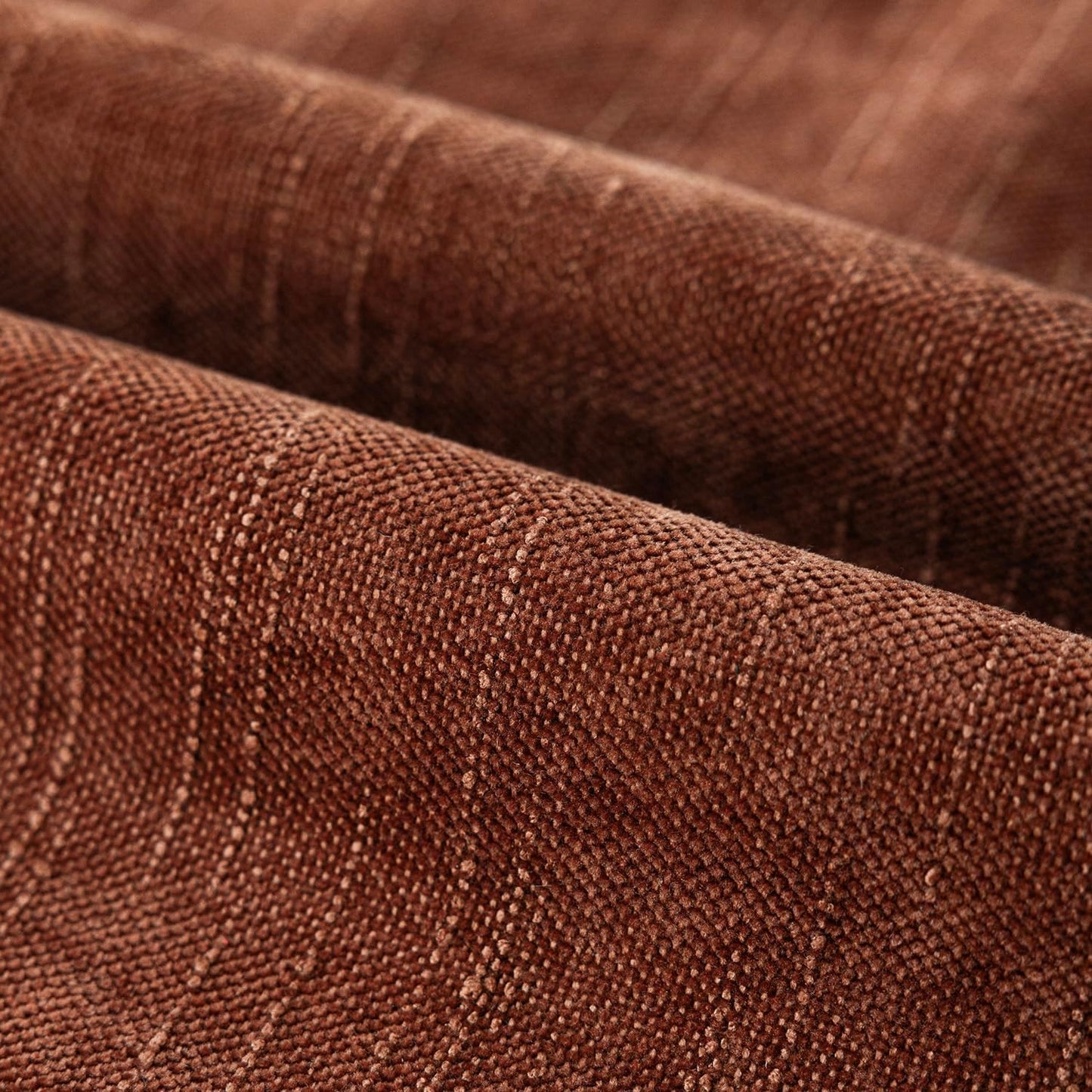 Foindtower Pack of 2 Textured Chenille Throw Decorative Pillow Covers Square Accent Solid Cushion Cover Neutral Farmhouse Lumbar Pillow Case for Couch Sofa Bedroom Living Room 12x20 Inch,Red Taupe