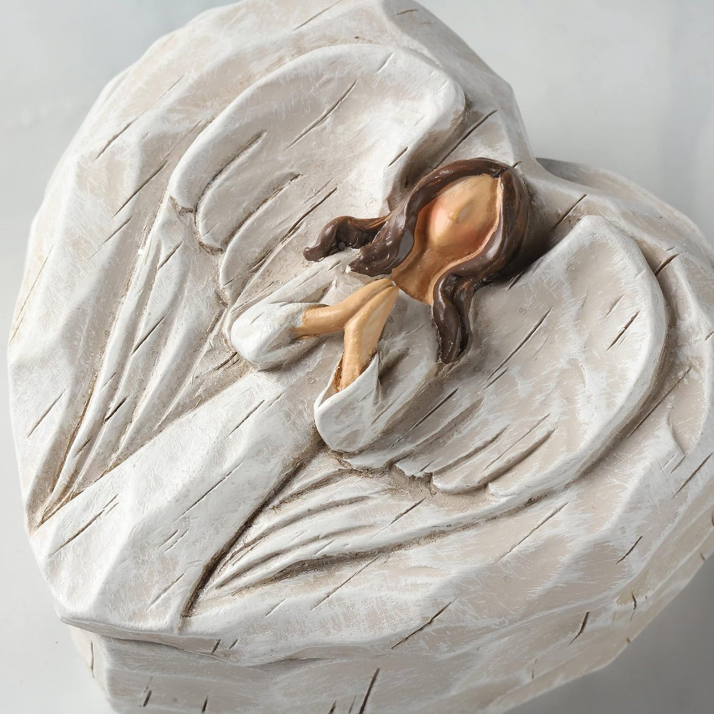 Hodao Angel Figurines Angel Gift Sculpted Hand-Painted Keepsake Box