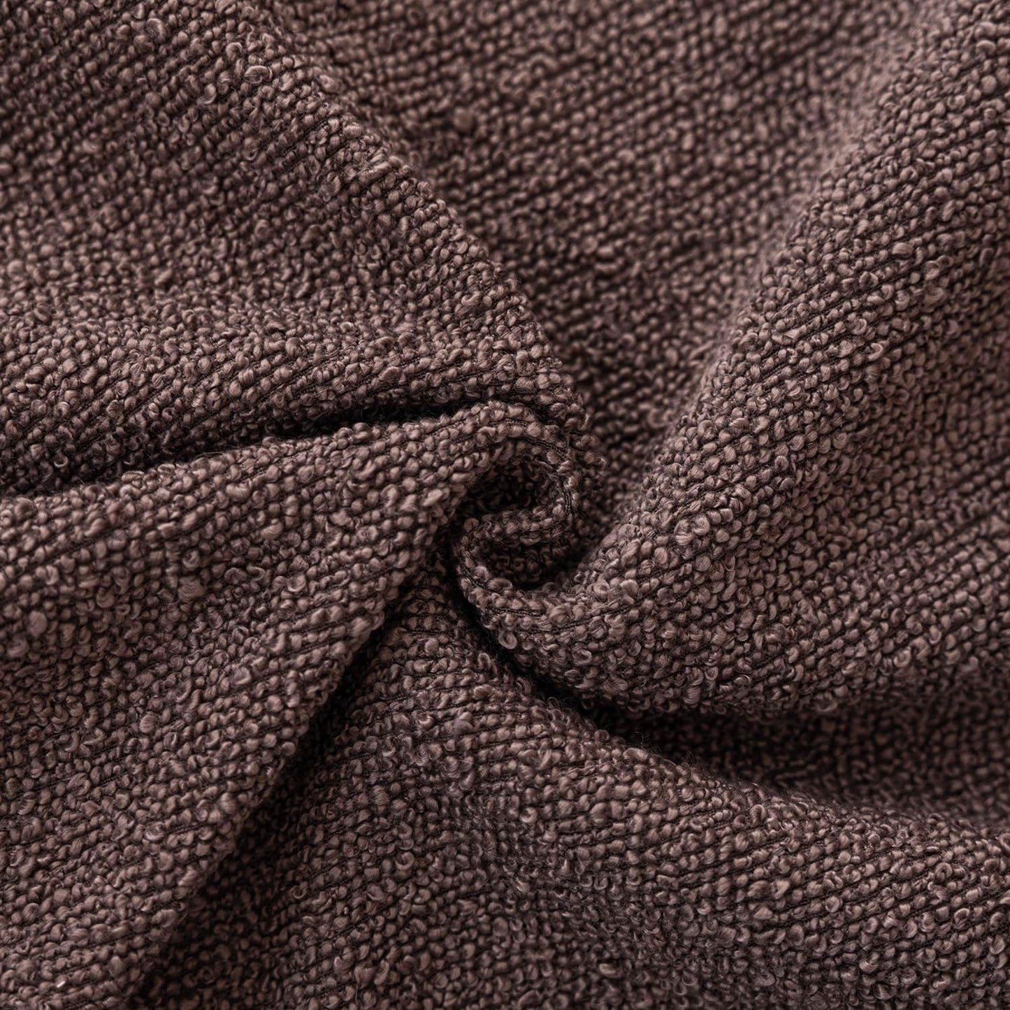 Foindtower Decorative Textured Boucle Throw Pillow Covers Accent Solid Pillow Cases Neutral Soft Cozy Couch Cushion Case for Chair Sofa Bedroom Living Room Home Decor 20x20 Inch,1PC,Dark Purple