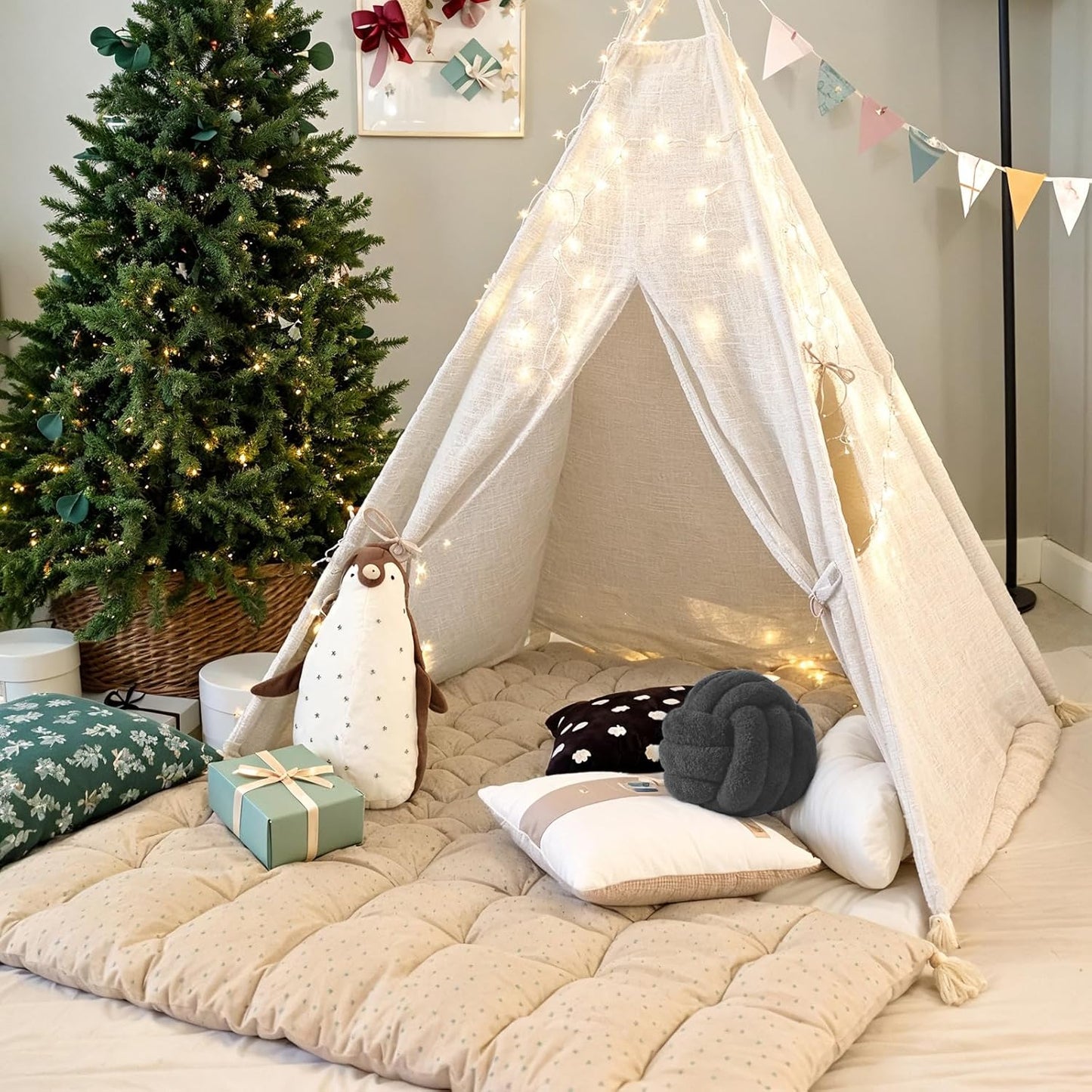 Knot Pillow Ball Plush - Decorative Throw Pillows for Bed Relieve Stress, Round Knot Cushion for Sofa Decor Pet Toy, Grey 8 inch