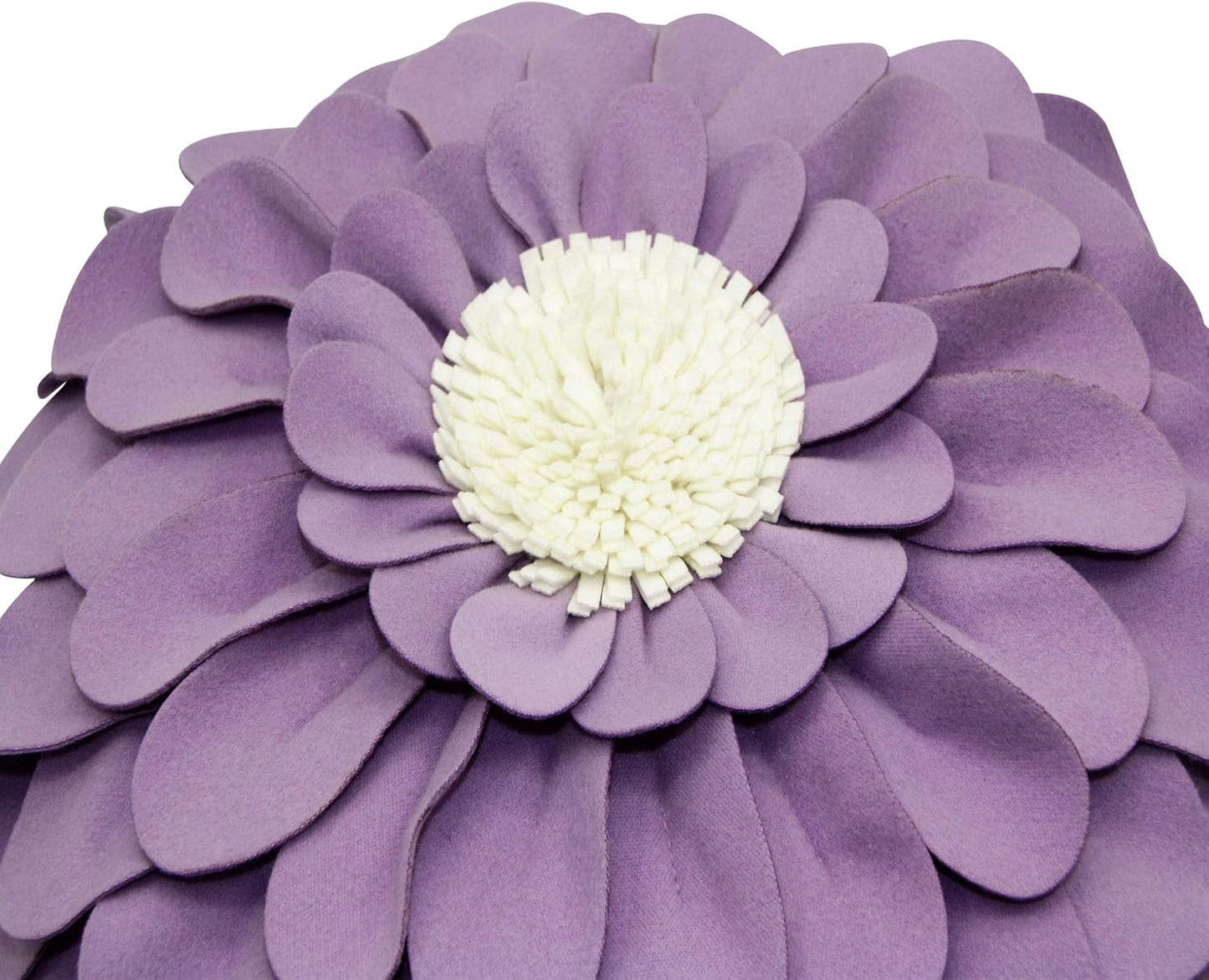 Decorative 3D Happy Daisy Flower Throw Pillow - Patented Shape Design for Home Decor - Round, Soft & Cozy Cushion for Couch & Bed