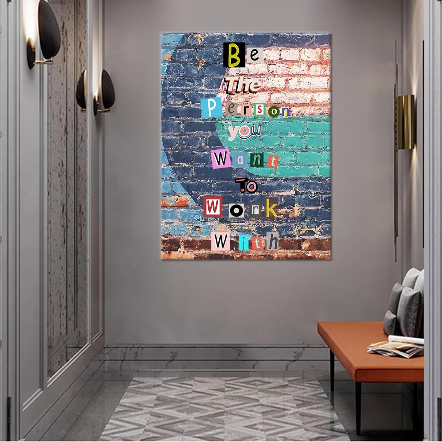 Large Size Inspirational Poster Wall Art Home Decor Motivational Entrepreneur Quotes Print on Canvas Picture Painting Wall Decor Artwork for Living Room Office Gym School Ready to Hang [30''Wx 40''H]