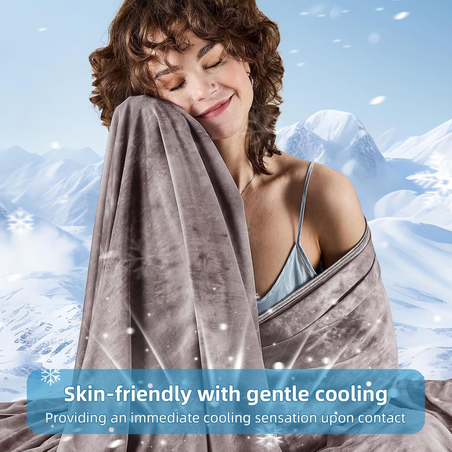 inhand Cooling Blanket King Size (90"x108"), Cooling Blankets for Hot Sleepers, Absorbs Heat to Keep Adults Cool for Summer Nights Sweats, Thin Cold Lightweight Blanket for Couch Bed, All Season Use