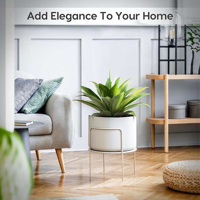 Velener Artificial Agave Plant Set, 28 Inch, Faux Aesthetic Plants for Home Decor, Realistic UV Resistant Fake Agave Plants Without Pot, Set of 2