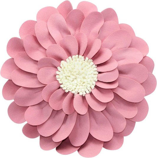 Decorative Flower Pillows – 3D Happy Daisy Flower Throw Pillow - Flower Shape Design Patented-Flower Shaped Pillow For Home Décor – Round Throw Pillows Soft & Cozy - Couch & Bed Flower Shape Pillow