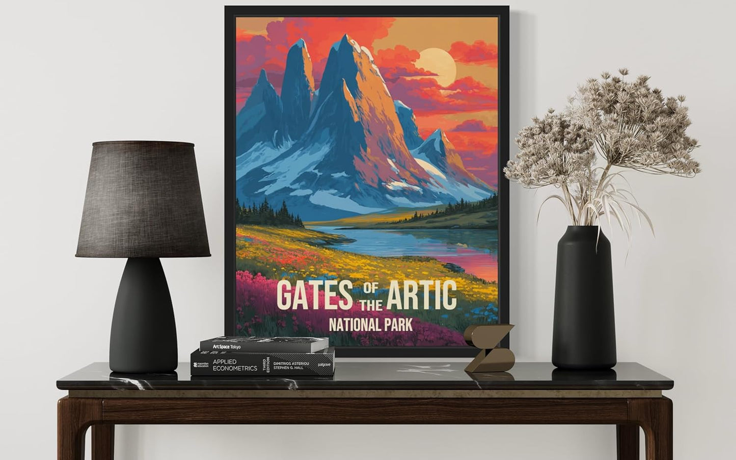 Gates of the Arctic National Park Art Print Poster, Vintage Retro Pop Art Travel Wall Art Bedroom Bathroom Living Room Decor 185 (Gates of the Arctic, 11 x 14 inches, Unframed)