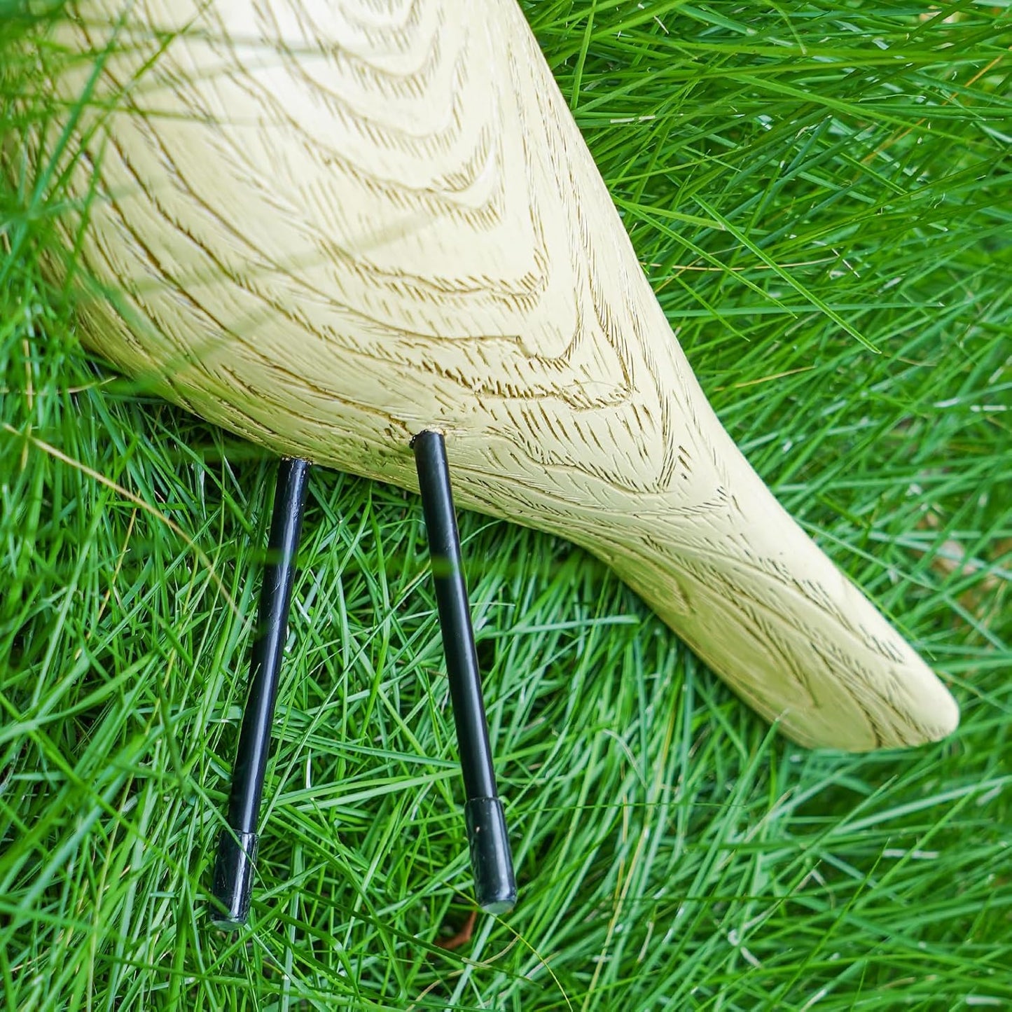 Mid Century Home Decor, House Bird, Adornment Office Home Decor, Desk Dove Ornament, Arts Pigeon Gifts, Replica Sculpture(Woodgrain, Beige)