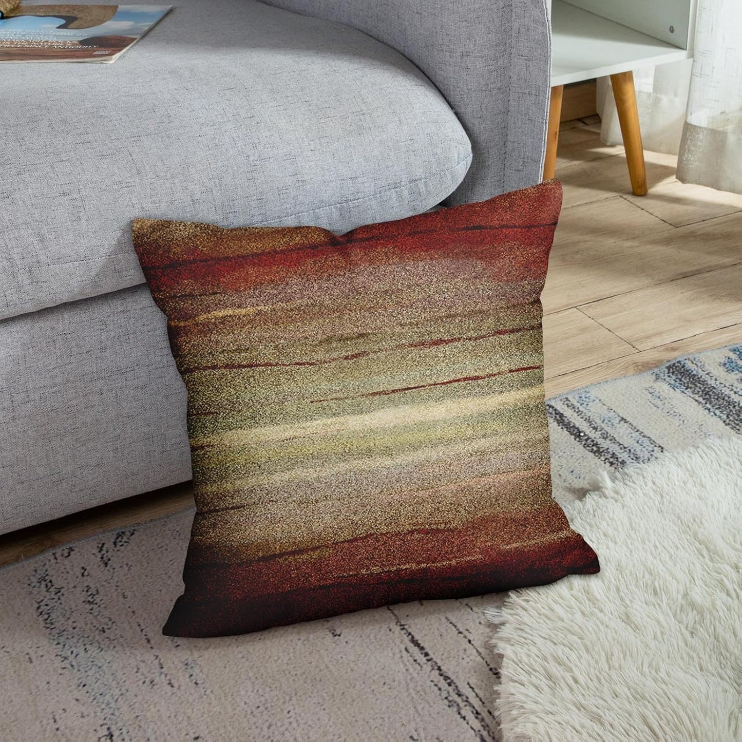 Emvency Throw Pillow Cover Western Tribal Geometric Brown Southwest Decorative Pillow Case Home Decor Square 16 x 16 Inch Pillowcase