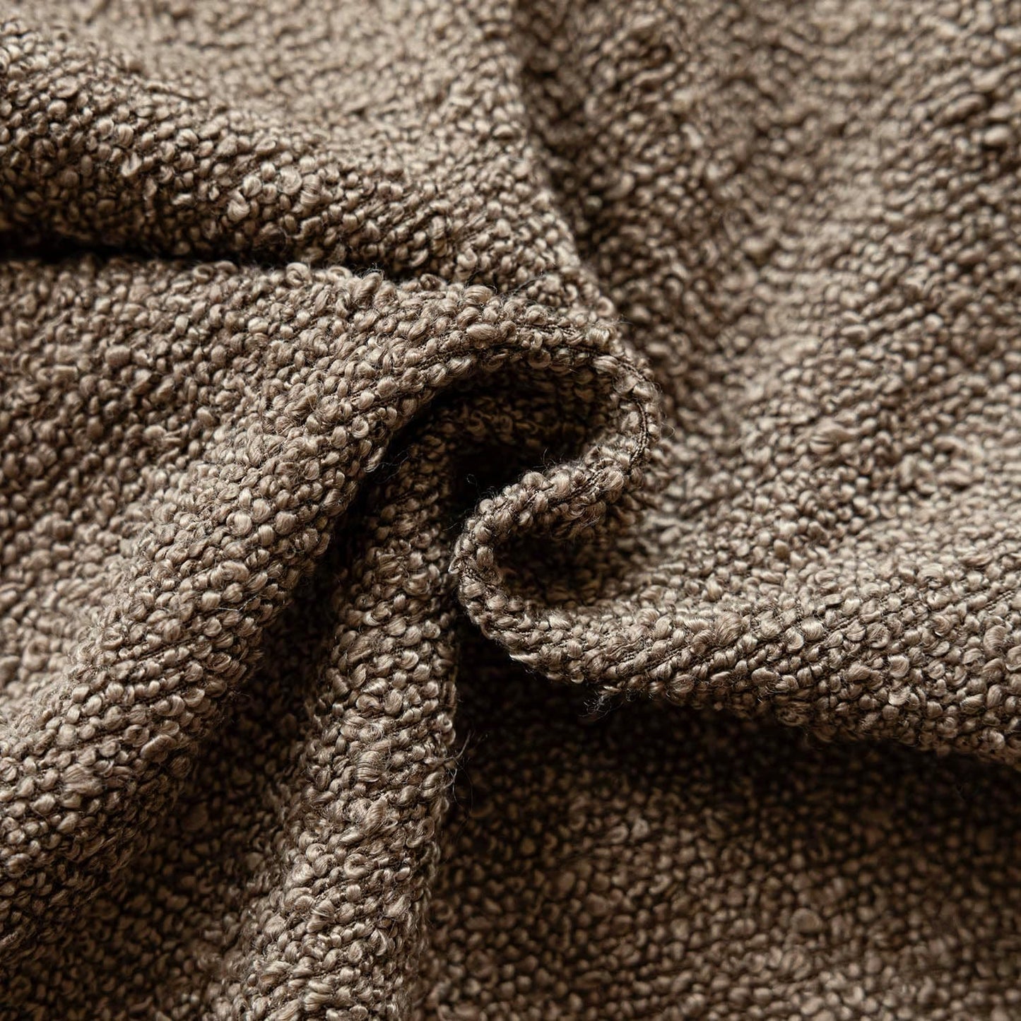 Foindtower Decorative Textured Boucle Throw Pillow Covers Accent Solid Pillow Cases Neutral Soft Cozy Couch Cushion Case for Chair Sofa Bedroom Living Room Home Decor 16x16 Inch,1PC,Light Brown