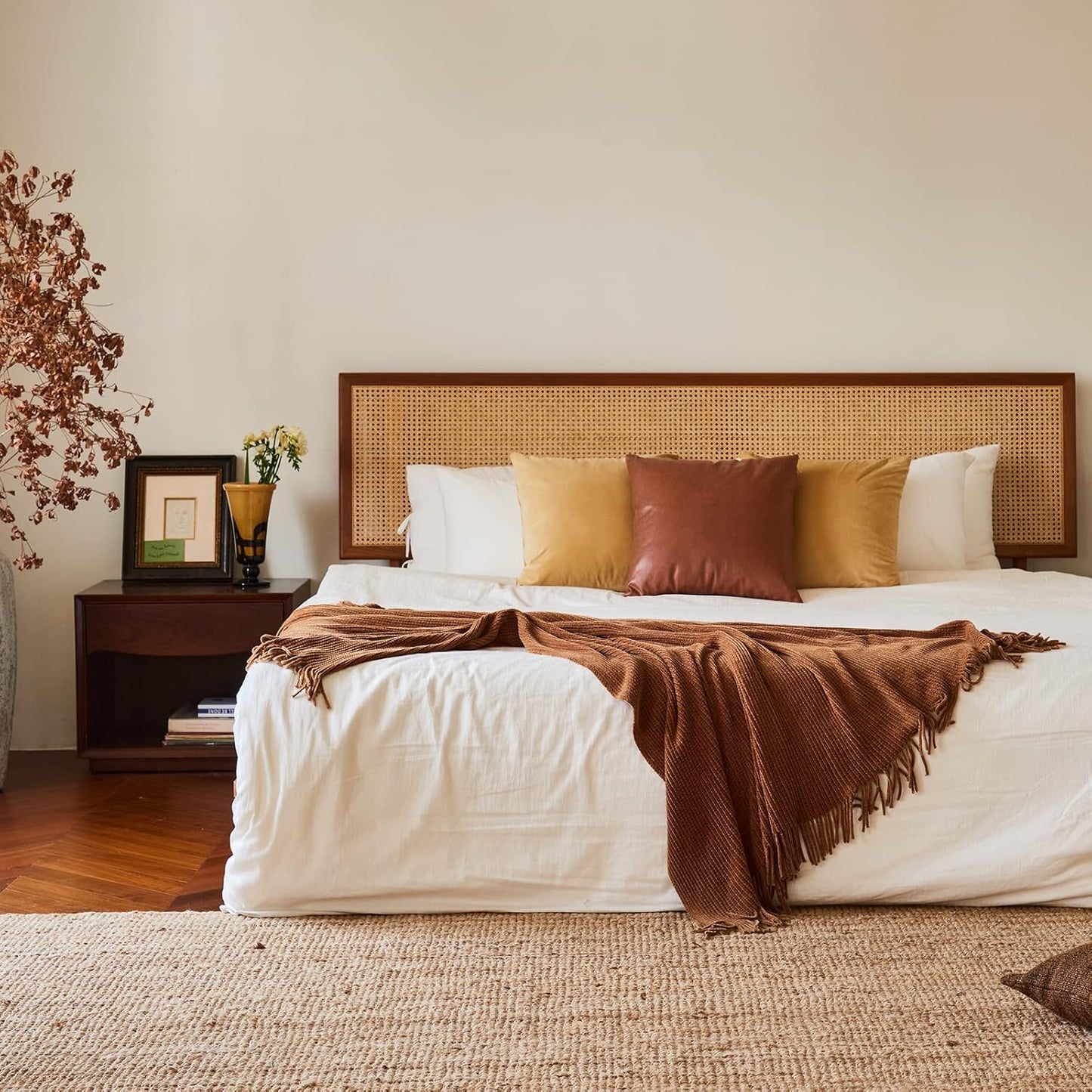 lifein Throw Blanket for Couch, Soft Boho Decor Bed Throw,Cozy Brown Knitted Chenille Small Knit Farmhouse Lightweight Throw (Golden,50 * 60")