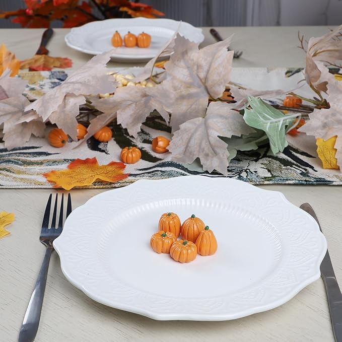 winemana 80-Pack Mini Pumpkins for Crafts Fall Decorations for Home, Small Resin Pumpkin for Decorating, DIY Thanksgiving Decor, Table Centerpiece, Vase Filler (Orange)