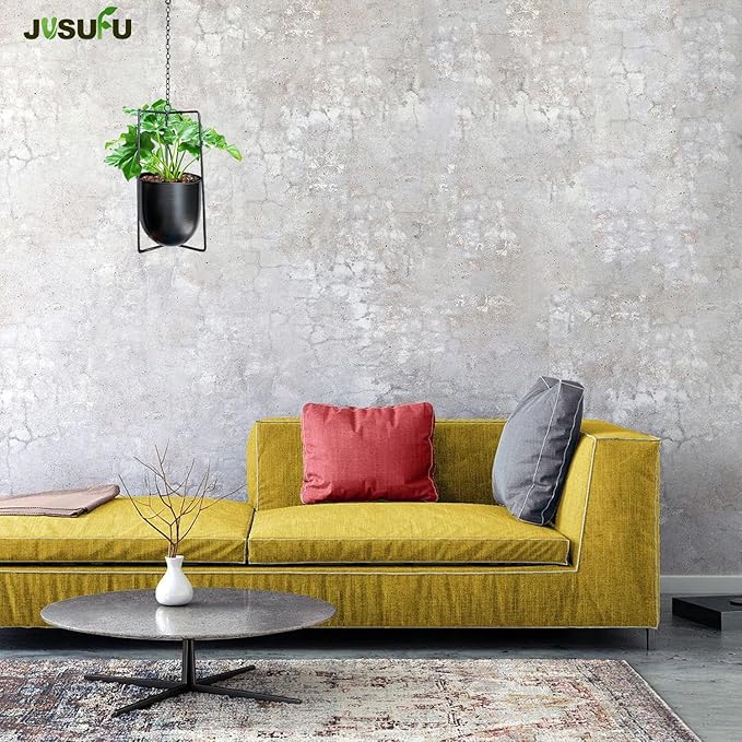 Metal Plant Hanger,Hanging Planters Indoor Hanging Flower Pots (Black)