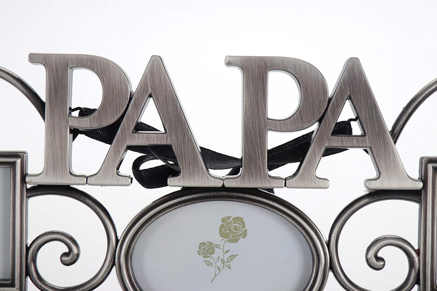 LASODY Papa Picture Frame,Cherish Every Memory,6 opening photo collage,Antique Silver,Father Day GiftsLasody Fathers Day And Mothers Day Collage Picture Frame (3”X2“+2“x2", Papa)