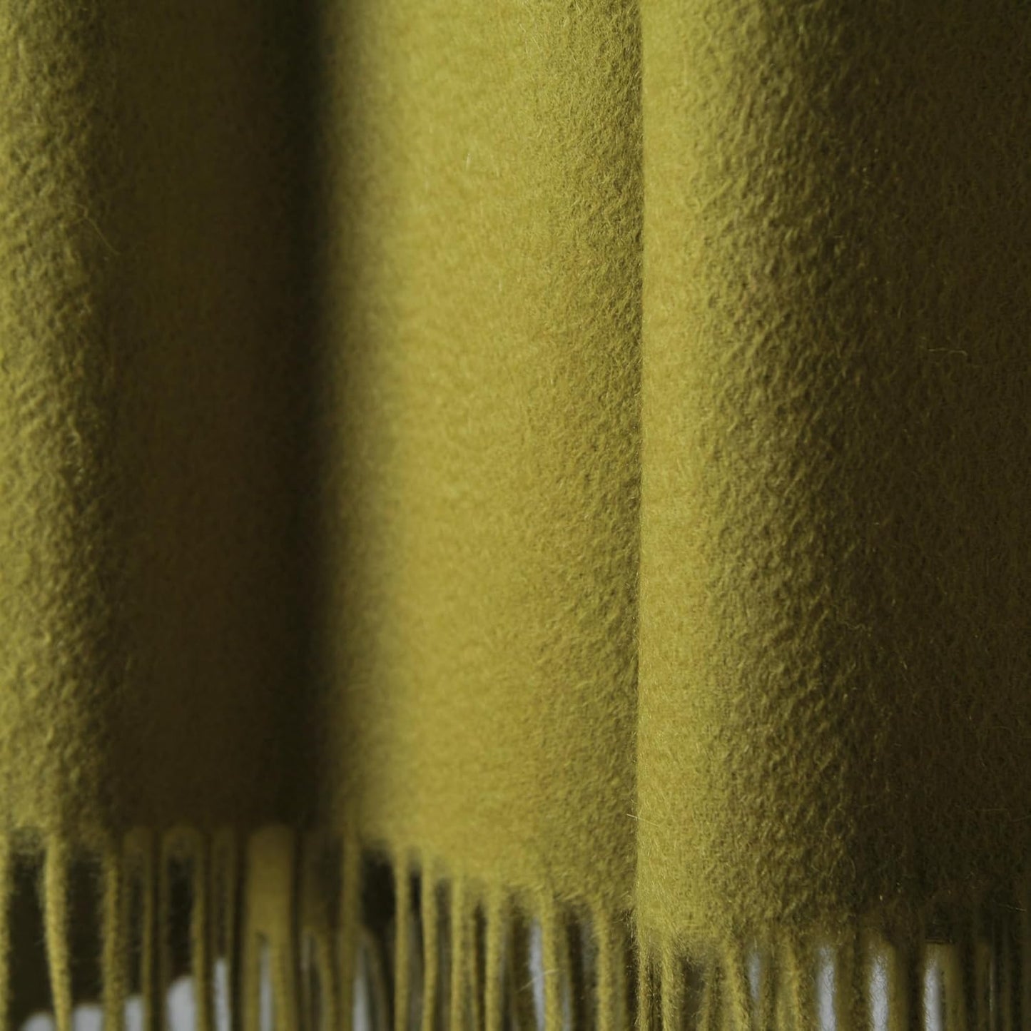 CUDDLE DREAMS Premium Cashmere Throw Blanket with Fringe, Luxuriously Soft (Bamboo Green)