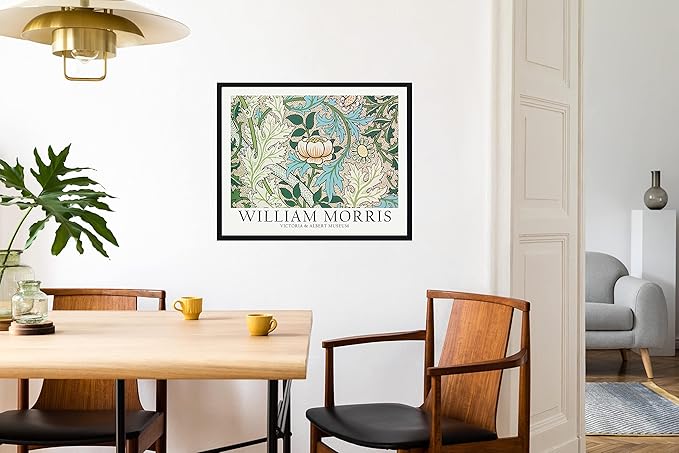 William Morris Flowers Wall Art Poster Prints, Famous Artist Patterns, Vintage Flowers Decor Artwork, Bathroom Decoration (William Morris 4, 11x14 inches (Unframed))