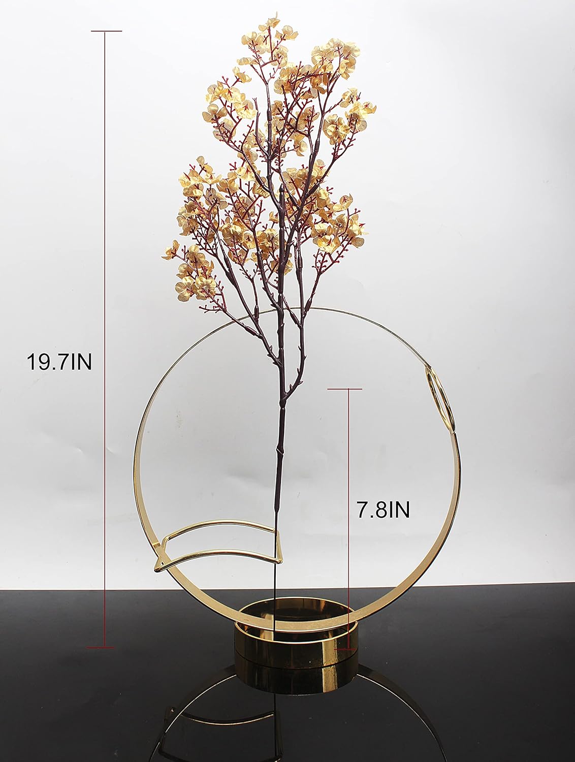 JAKY-Global Babys Breath Fabric Cloth Artificial Flowers 6 Bundle European Fake Silk Plants Decor Wedding Party Decoration Bouquets Real Touch DIY Home Garden (Gold-6pcs)