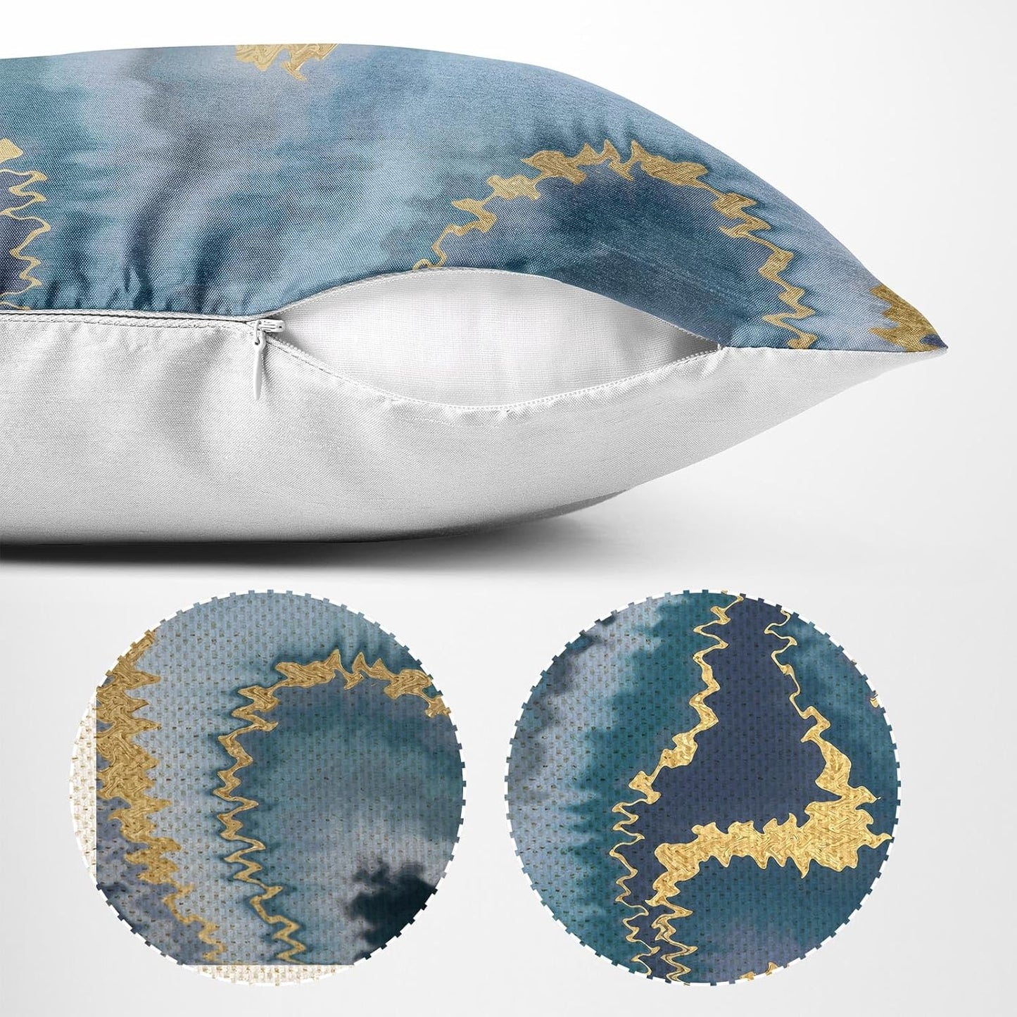 Marble Throw Pillow Cover，Ink Marble Texture Pillow Covers Farmhouse Decorative Cushion Case Sofa Pillow Case 18x18 Inch