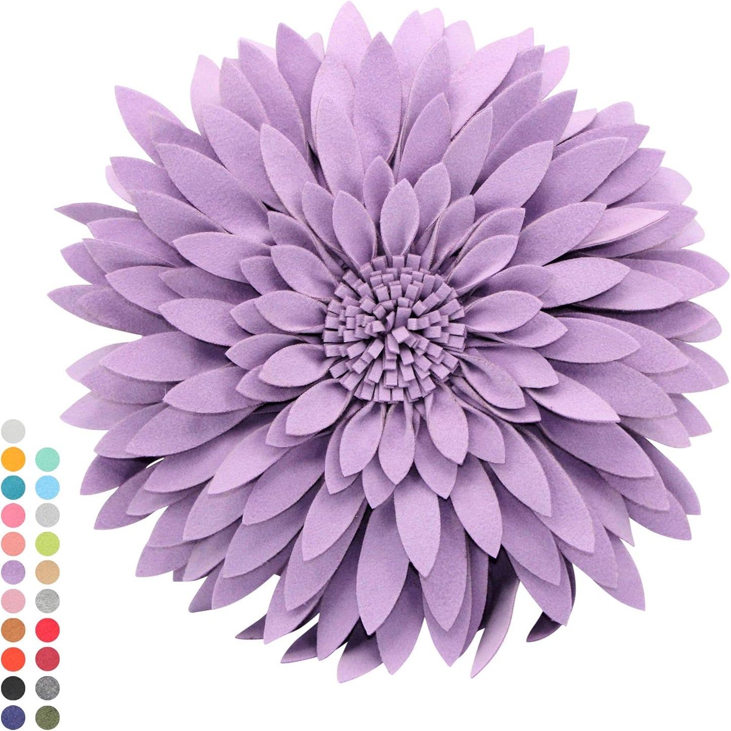 Contempo Lifestyles Flower Pillow - 3D Sunflower Decor Throw Pillow, 14.5 x 13 inch Round - Home Decor for Couch, Bed & Living Room, Gifts for Her