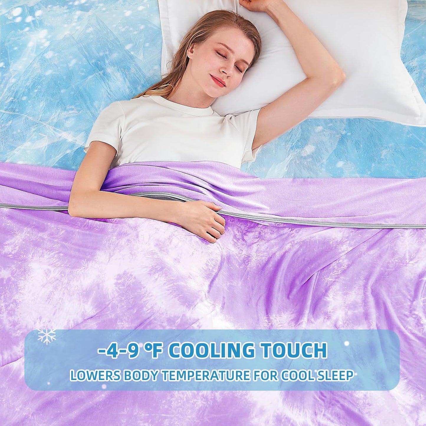 inhand Cooling Blanket Twin Size (60"x80"), Cooling Blankets for Hot Sleepers, Absorbs Heat to Keep Adults Cool for Summer Nights Sweats, Thin Cold Lightweight Blanket for Couch Bed, All Season Use
