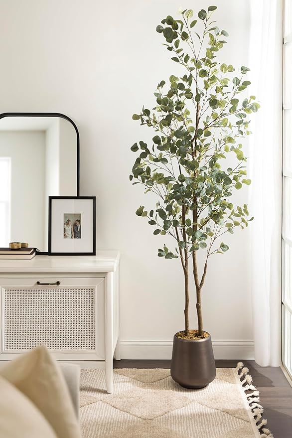 Kate and Laurel Portell Round Indoor Metal Planter Pot, 12 x 12 x 12, Gray Gunmetal, Vintage Circular Planter for Indoor Plants Living Room or Sunroom Decor