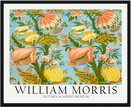 HomeArtPrint William Morris 26, 16x20 Inch Framed Art Print, Vintage Flowers Decor for Living Room, Bedroom, Office