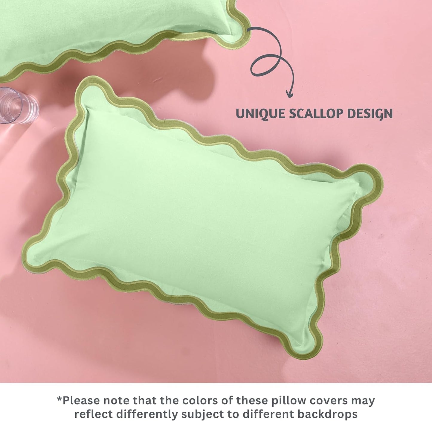 Folkulture Throw Pillow Covers | (12 x 20) Set of 2 Lumbar Pillow Decorative | Couch Pillows for Living Room | Cute Outdoor Pillows, Green Pillow Covers | Throw Pillows for Couch, Green Pillow Covers