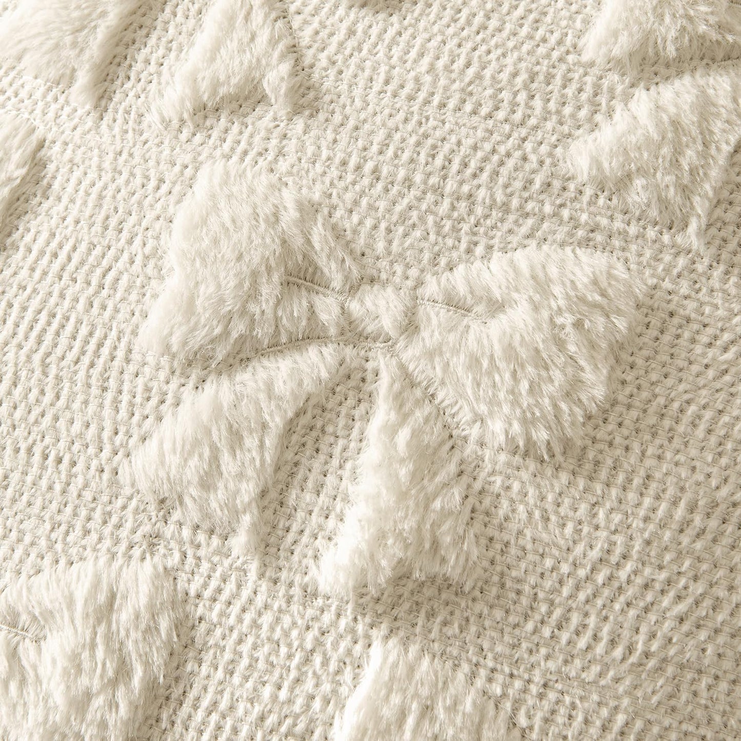 MIULEE Beige Bow Pillow Covers Christmas Coquette Room Decor Aesthetic Set of 2 Decorative Cute Girl Throw Pillow Soft Plush Faux Pillowcase for Girl Bed Couch Sofa,18x18 Inch