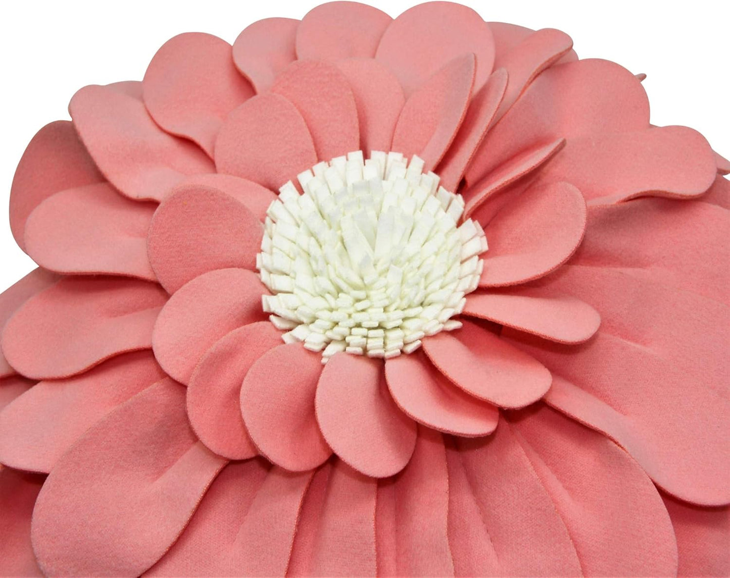 Decorative 3D Happy Daisy Throw Pillow - Patented Flower Shape Design - Soft & Cozy - Couch & Bed Round Pillow