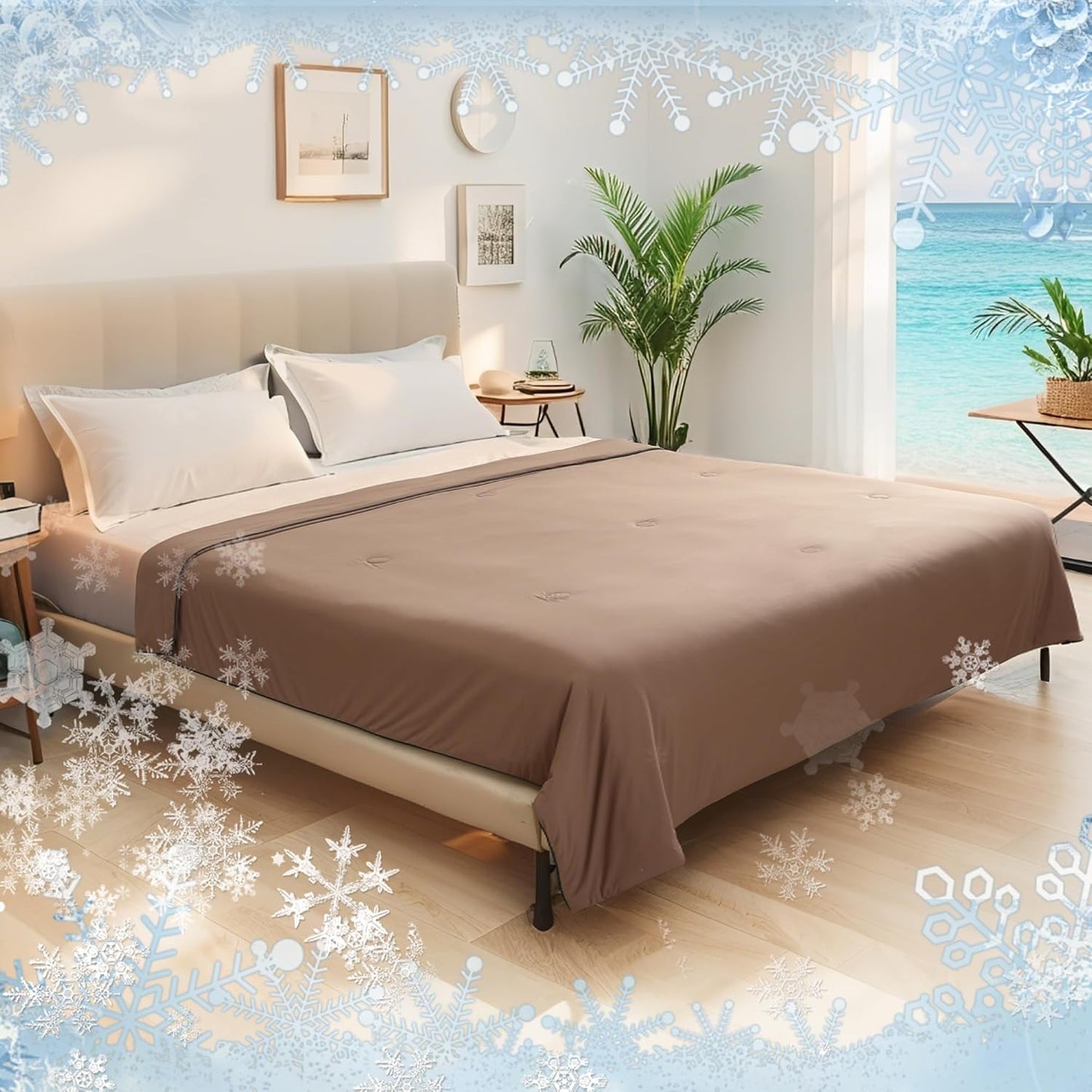 Cooling Blanket Twin Size for Hot Sleepers, Silky-Soft & Cool Fiber, Double-Sided Cold Blanket for Night Sweats, Single Size All-Season Comfort, 60" x 80", Terracotta