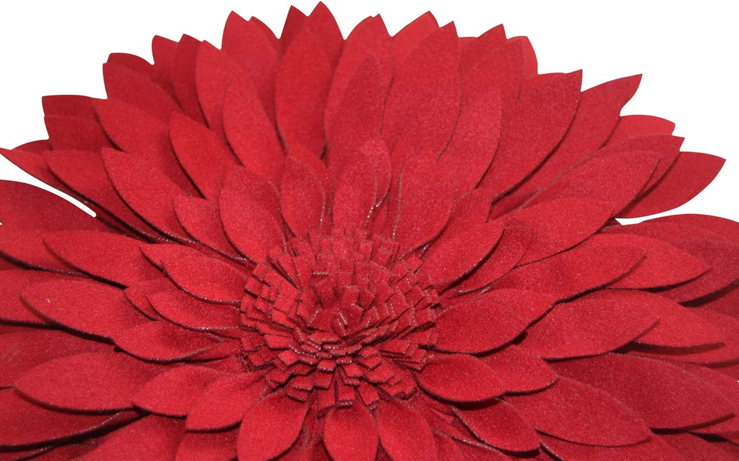 Contempo Lifestyles 3D Daisy Flower Pillow - Patented Design, Couch & Bed Decor, Burgundy (18" Flower, 16" Pillow with Insert)