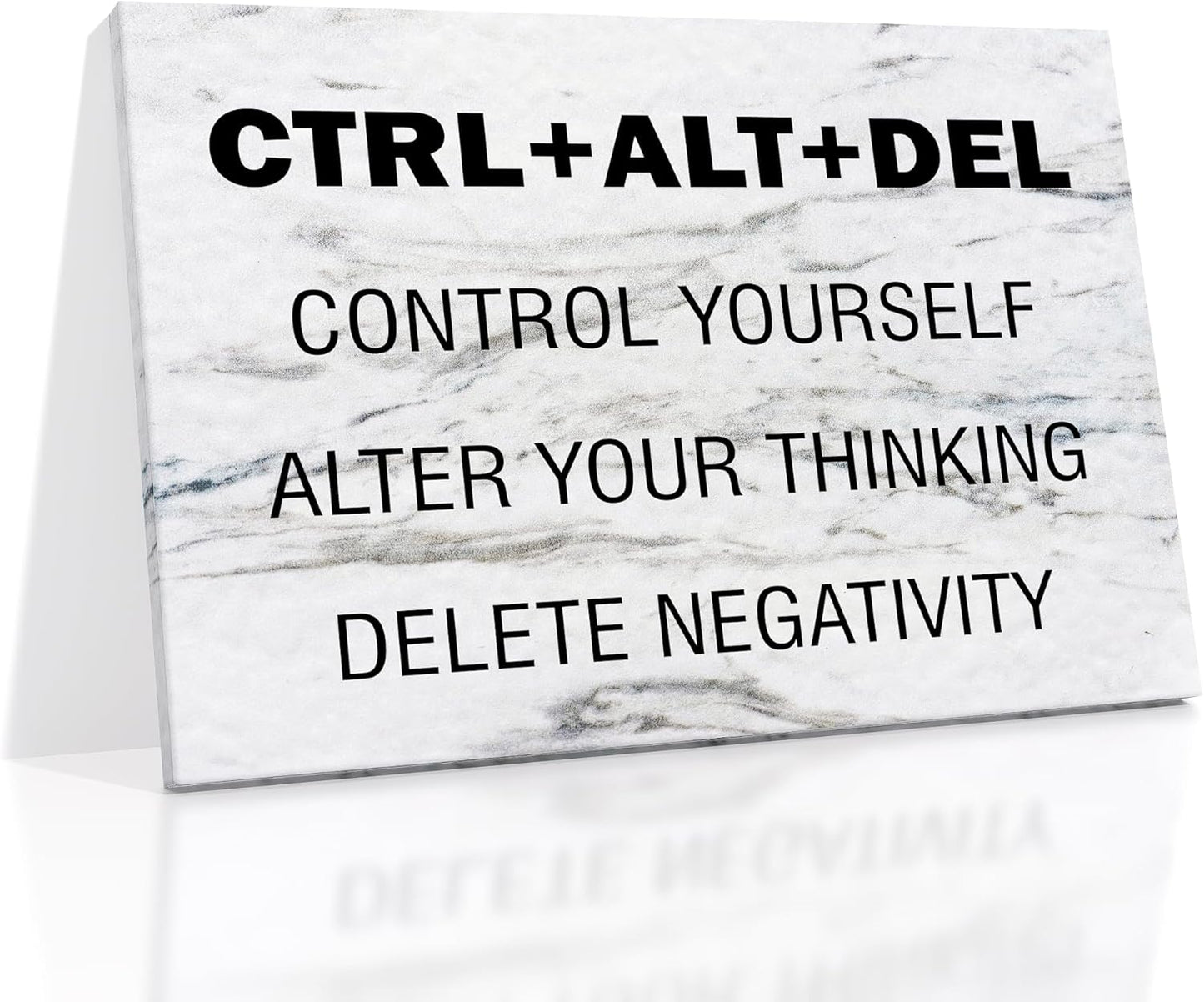 Inspirational Canvas Wall Art Motivational Entrepreneur Quote Poster Print Positive Vibes Picture Painting Wall Decor Artwork for Modern Home Bedroom Bathroom Stretched and Framed [18''Wx12''H]