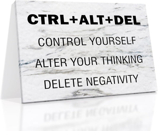 Inspirational Canvas Wall Art Motivational Entrepreneur Quote Poster Print Positive Vibes Picture Painting Wall Decor Artwork for Modern Home Bedroom Bathroom Stretched and Framed [18''Wx12''H]