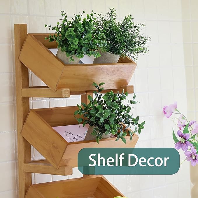 3 Pack Fake Potted Plants Artificial Eucalyptus Small Topiaries Lifelike Faux Plants for Home Office Coffee Room Desk Decor (Dark Green)