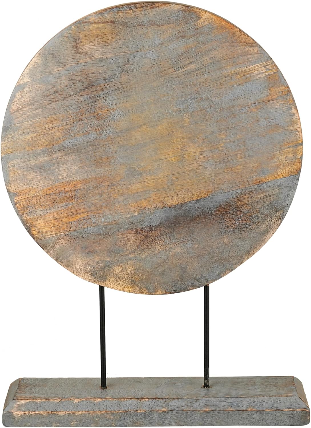 Farmhouse Table Sculpture Home Decor Statue Mandala Carved for Modern Home 10" x 14", Living Room, Fireplace Mantel Shelf, Table and Entryway Decor Stand KHST04