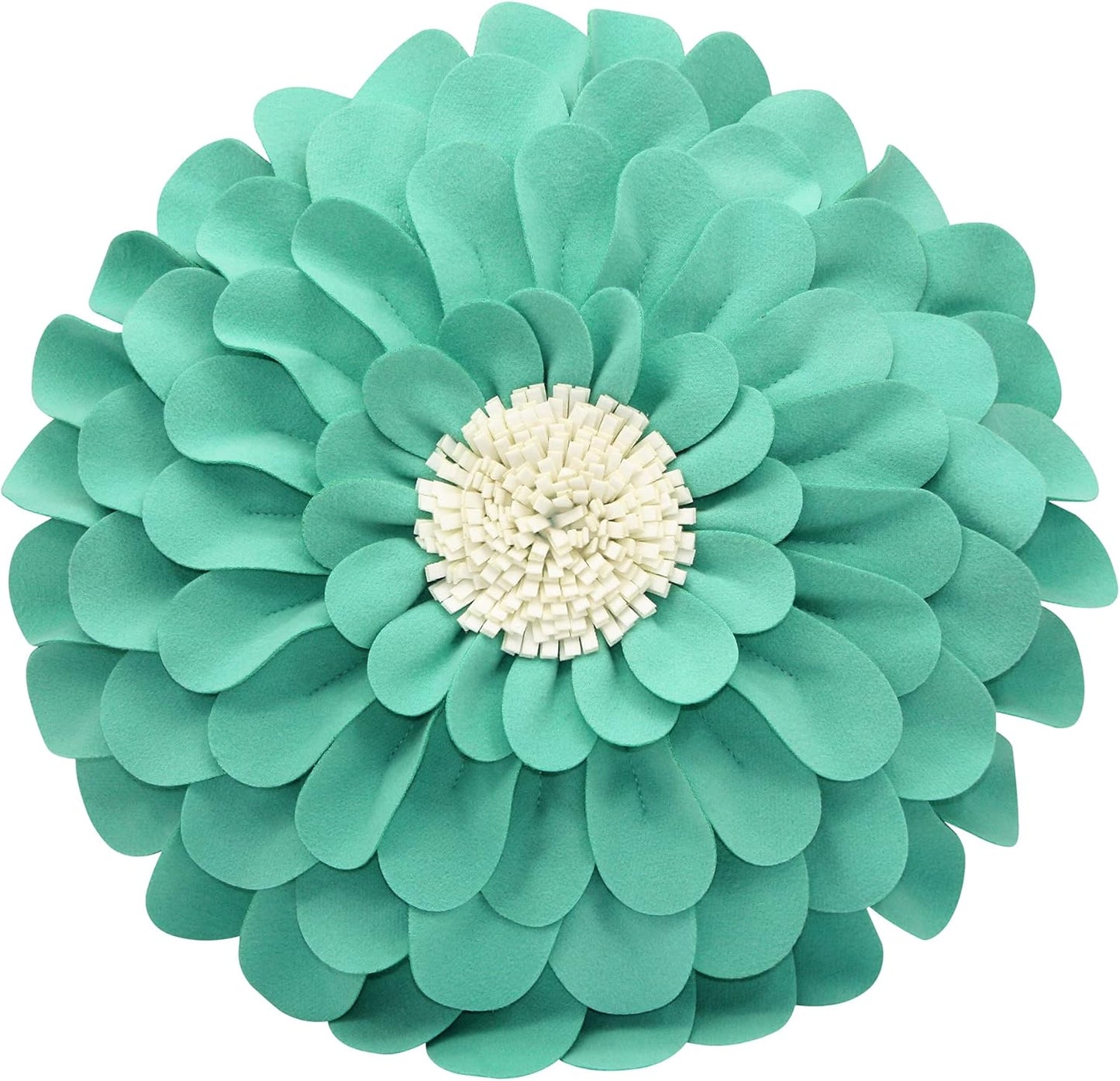 Decorative Flower Pillows – 3D Happy Daisy Flower Throw Pillow - Flower Shape Design Patented-Flower Shaped Pillow For Home Décor – Round Throw Pillows Soft & Cozy - Couch & Bed Flower Shape Pillow