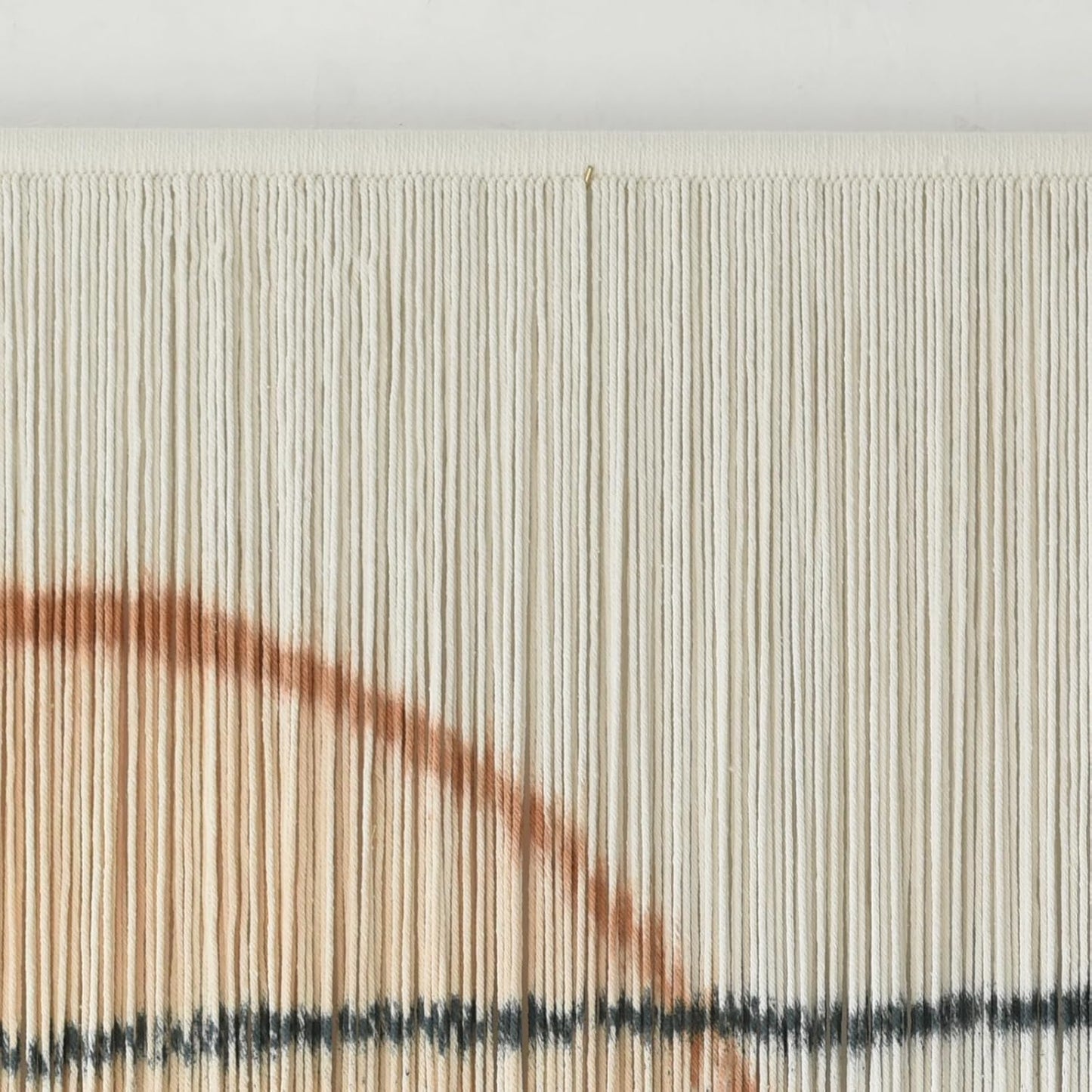 Jakalin Macrame Wall Hanging Large Sunset Dip Dye Boho Tapestry Handmade Woven Cotton Wall Art for Bedroom, Living Room, Above Bed Neutral Modern Minimalist Decor 57" Wx35 L