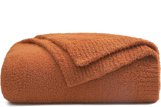 bearberry Super Soft Fluffy Throw Blanket Lightweight Cozy Warm Throw Blankets for Couch Bed Sofa All Season (Caramel, 53”x71”)