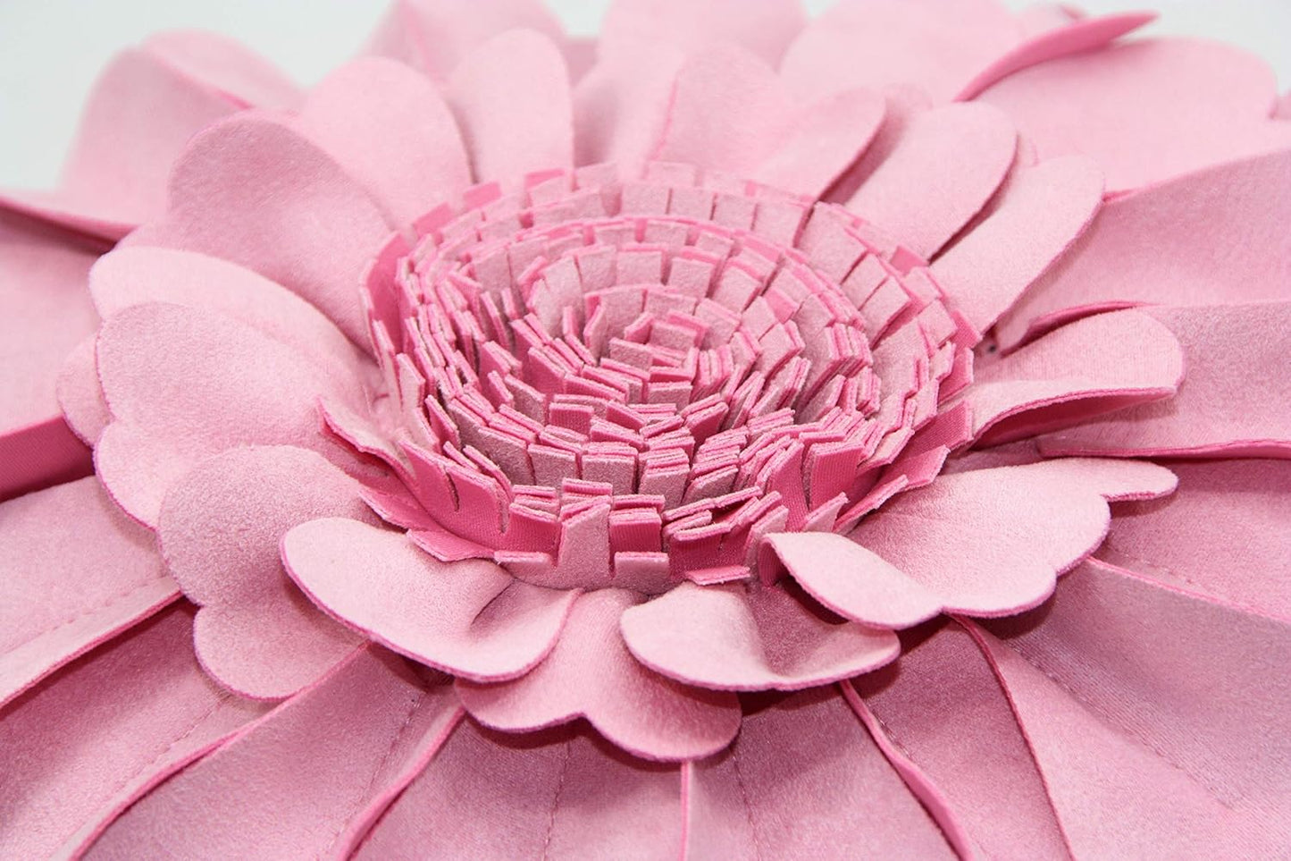 Contempo Lifestyles Flower Pillow – Decorative Pillow 3D Round Throw Pillows for Home Décor – Handmade Sweetheart Flower Pillow for Bed & Couch-Sunflower Pillow - 13 Inch Light Pink