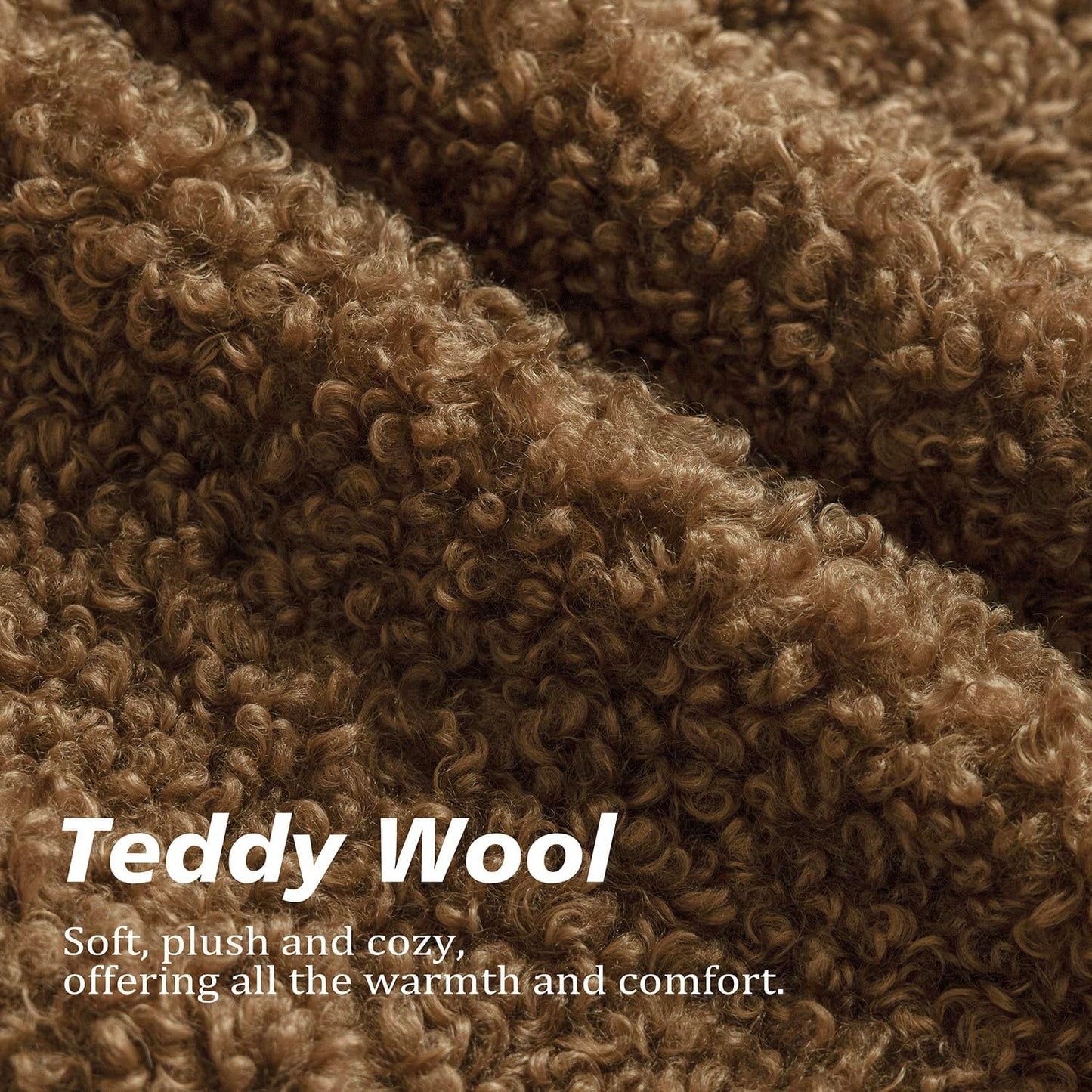 Foindtower 2 Pieces 20x20 Inch Dark Bronze, Faux Fur Throw Pillow Cover Accent Sherpa Furry Pillow Covers Fuzzy Soft Pillowcases Cozy Sheepskin Decorative Fleece Cushion Case for Bed Couch Living Room