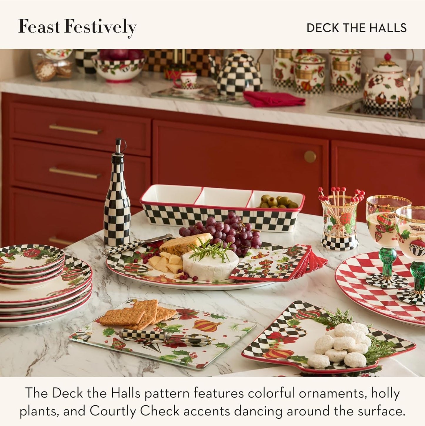 MACKENZIE-CHILDS Set of 2 Stoneware Espresso Cup and Saucer, Cute Coffee Cups