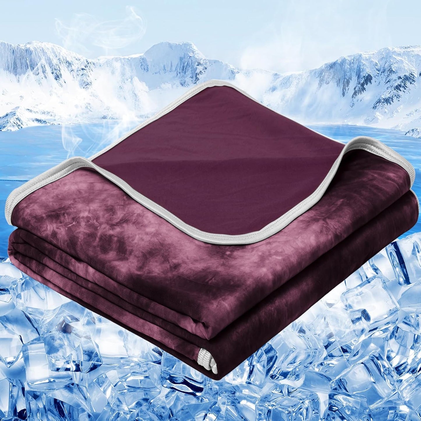 inhand Cooling Blanket Twin Size (60"x80"), Cooling Blankets for Hot Sleepers, Absorbs Heat to Keep Adults Cool for Summer Nights Sweats, Thin Cold Lightweight Blanket for Couch Bed, All Season Use