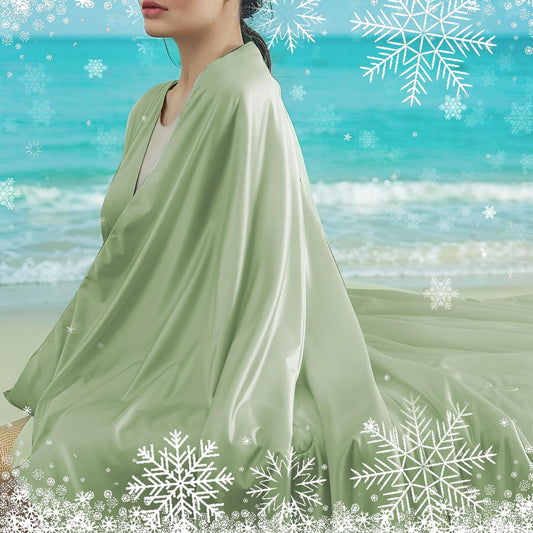 Cooling Blanket Twin Summer Comforter for Hot Sleepers, Silky-Soft & Cool Fiber, Double-Sided Cold Blanket for Night Sweats, Single Size All-Season Comfort, 60" x 80", Sage Green