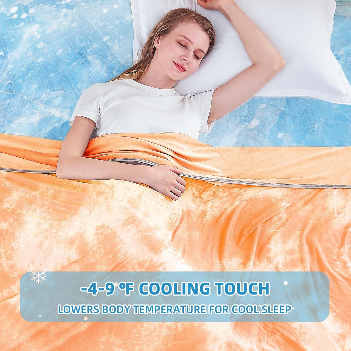 inhand Cooling Blanket King Size (90"x108"), Cooling Blankets for Hot Sleepers, Absorbs Heat to Keep Adults Cool for Summer Nights Sweats, Thin Cold Lightweight Blanket for Couch Bed, All Season Use