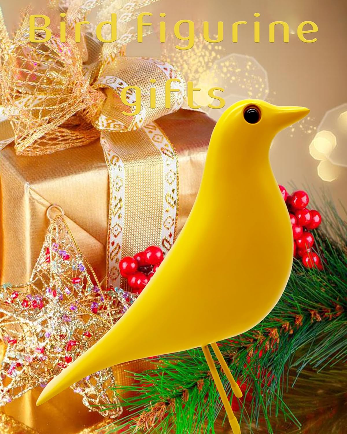 Mid Century Modern Bird Figurines - Decorative Sculptures for Living Room, Shelf, Mantle, TV Stand, Tabletop, Nightstand, Office, Kitchen - Unique Home Decor & Gifts for Bird Lovers