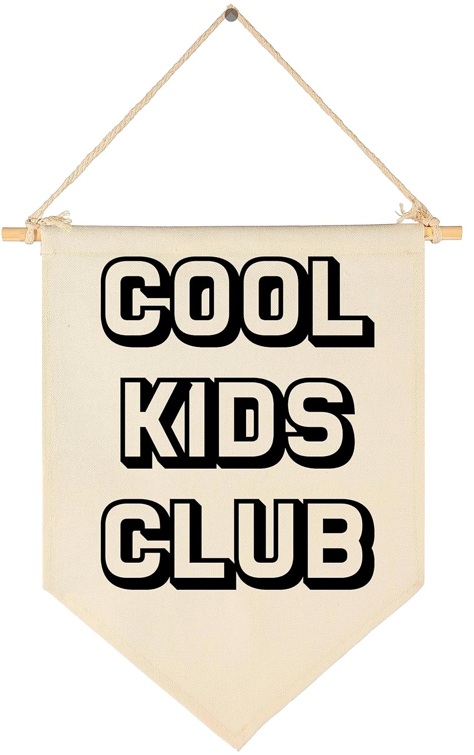 Cool Kids Club-Flag Sign Art Gifts for Baby Newborn Boys Girls Kids-Banner Wall Decor Present for Nursery Bedroom Playroom Front Door-Baby Present Shower-New Home Birthday Christmas Gift